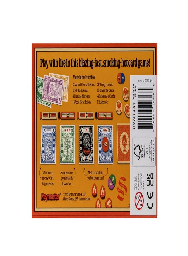 Keymaster Games Fuego - Trick-Taking Card Game for 2-4 Players - Simple, Quick, Fun, Strategic, Travel-Friendly - Perfect for Game Night, Date Night & Travel - Image 3